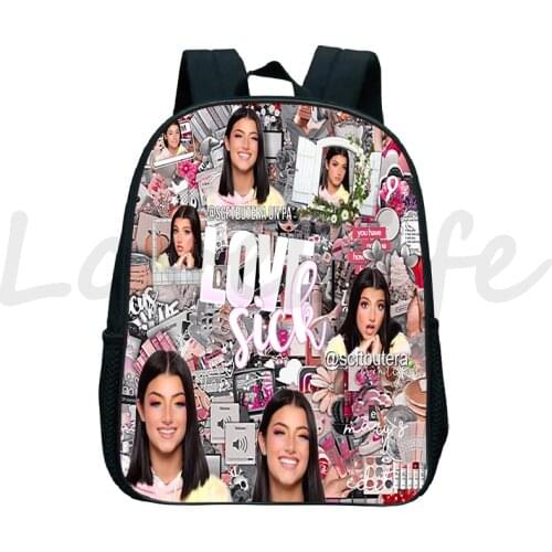 Charli Damelio Backpack Children Kindergarten Bag boys Girls School Bags Baby Toddler Knapsack Beautiful Rucksack Kids Mochila