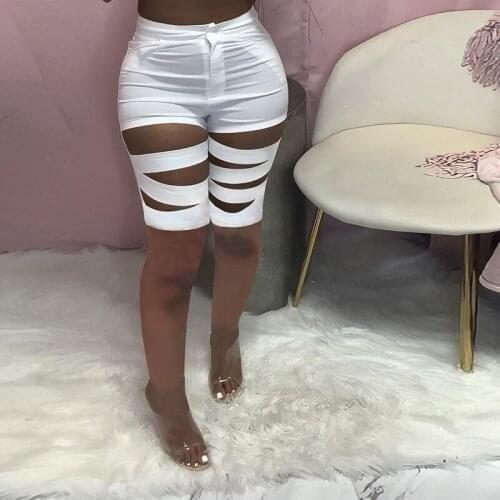 Hirigin Hollow Button Biker Shorts for Women Summer Vacation Outfits Sexy High Waisted Shorts Harajuku Beachwear Club Shorts