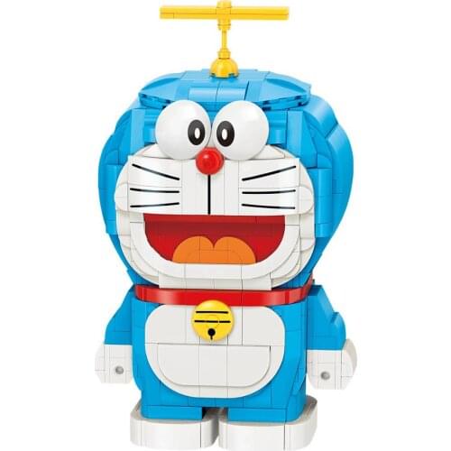 Creator Cartoon Classic Anime Doraemon Cute Figures Model Building Blocks Bricks Sets Movie Dolls Kids Toys For Children Gift