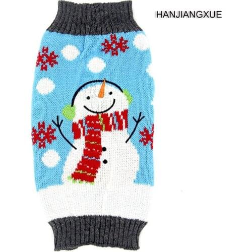 NACOCO Dog Snowman Sweater Christmas Warm Cat Costume Pet Polar Bear Design Coat Winter Cat New Year Clothes for Small to Large