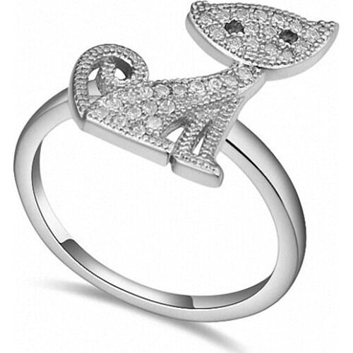 TRACYSWING Real Austrian Crystals Brand AAA Zirconia Micro Inlays Fashion Ring for women New Geometric Th-109041