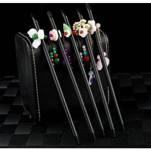 Vintage Wood Flower Hairpin For Women Chinese Style Hair Sticks Tassel Hair Clip Pins Bride Wedding Hair Jewelry Accessories