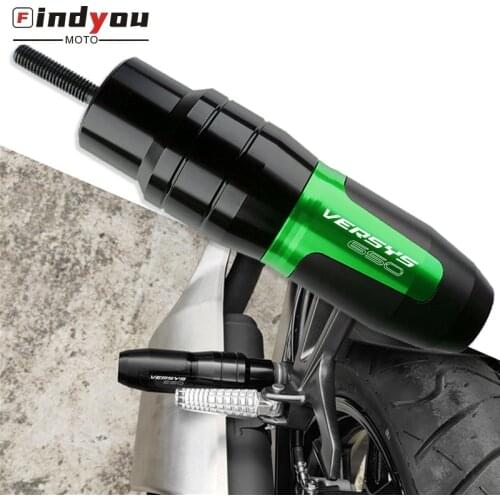 For Kawasaki VERSYS650 Versys 650 Motorcycle CNC Accessoires Falling protector Exhaust Slider Crash pad