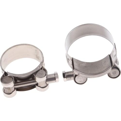Exhaust Clamp Clip Stainless Steel Muffler Silencer Clamps 36-39mm & 40-43mm