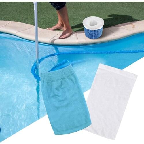 1/5/10/15/20pcs Blue Swimming Pool Filter Skimmer Socks Removes Leaves Cleaning Tool Skimmers Pool Accessory Anti-fouling Socks