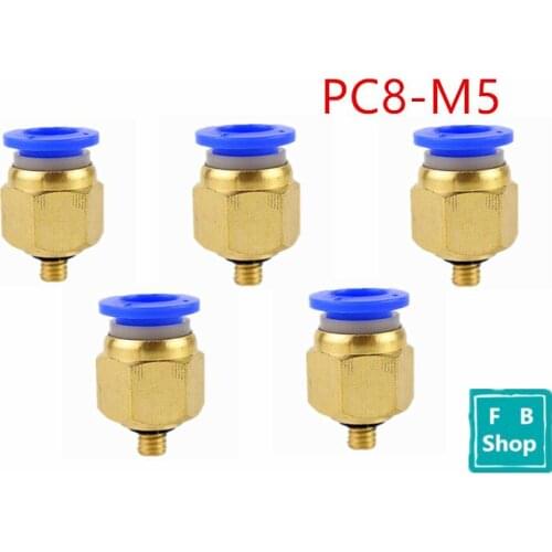 10pcs/lot PC8-M5 8mm Tube M5 Thread Pneumatic Fitting Quick Joint Connector