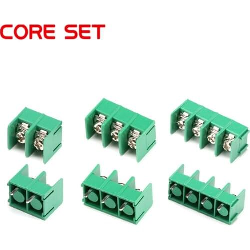 10PCSlot 7.62 mm KF7.62 - 2P 3P 4P MG 762 - 2 3 4 Pin Can be spliced Screw Terminal Block Connector Black 7.62mm Pitch