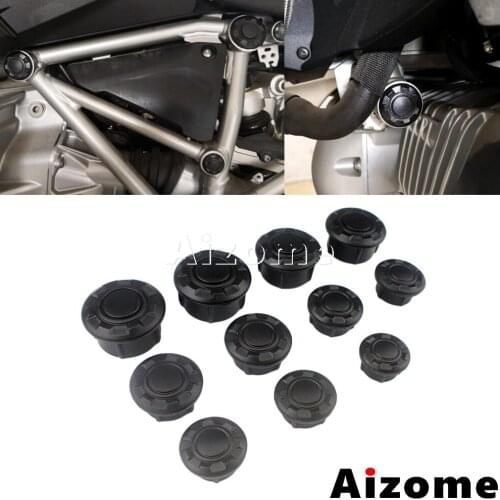 11pcs Motorcycle ABS Plastic Frame Cover Caps Decor For BMW R NINET R Nine T R9T 2014-2019 Frame Hole Plugs