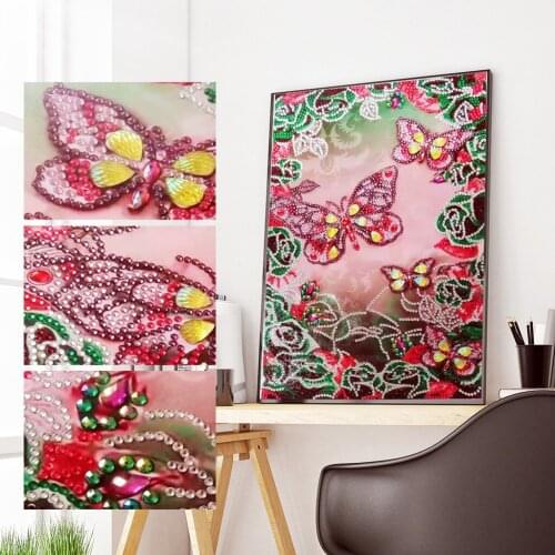 Butterfly Diamond Painting DIY 5D Special Shaped Diamond Embroidery Flower 3D Diamond Mosaic Animal Rhinestones Diamond Art Kits
