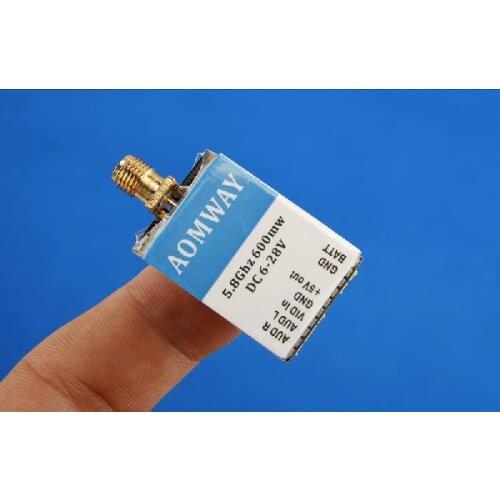 AOMWAY 5.8G 32CH 600mW Mini FPV A/V Transmitter TX DC 6-28V for RC Quadcopter Multicopter