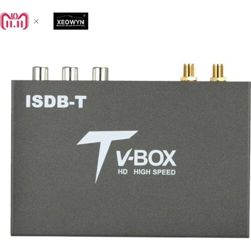 2 antenna Car Digital TV Box HD ISDB Full Seg Receiver ISDB-T Mini Mobile Digital TV Receiver for Japan brazil chile Peru