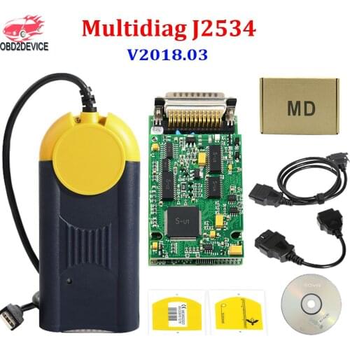 Multi Diag Access J2534 V2018.3 OBD2 Tools Interface Pass-Thru OBDII Device Multidiag J2534 Auto Diagnostic Tool