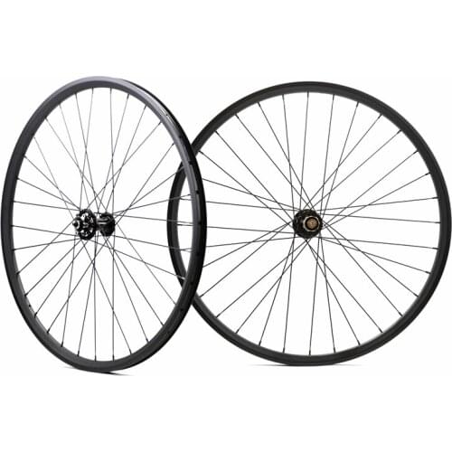 Freeshipping 29er hookless mountain bike carbon wheels bicycle 27mm width 25mm depth MTB XC carbon wheelset with novatec 791/792