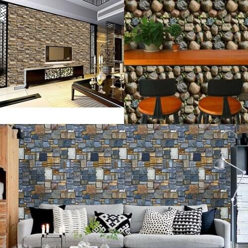 Home Decor 3D Wall Sticker Brick Effect Tile Stickers Home Decor Kitchen Bathroom Wall Wallpaper Home Decal
