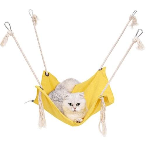 Cat Hammock Moisture-proof Hanging Swing Cat Bed Pet Autumn Winter Double Side Moisture Proof Hanging Pet Supplies D2195