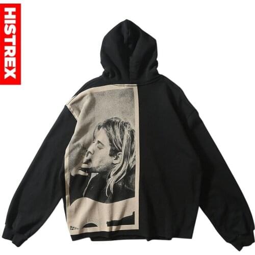 2021 Men Hip Hop Hoodie Sweatshirt Smoking Print Streetwear Hoodie Pullover Harajuku Loose Hoodie Nevermind Hoody