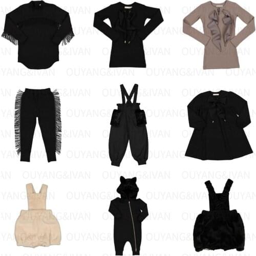 In Stock Autumn and Winter CS Plush Infant One-piece Romper Jacket Boys and Girls Tops Suspenders Pumpkin Pants Girl Dress