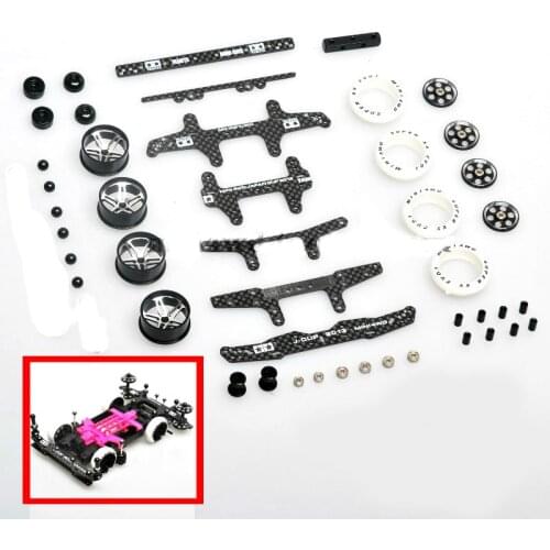 1 Set MS/MSL Chassis Upgrade Parts Set Starter Kit for Tamiya Mini 4WD Racing Car