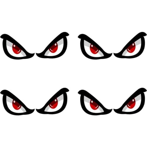 Coolest Interesting Fearless Eyes Car Stickers Motorcycle Decals KK Vinyl Cover Scratches Waterproof Styling PVC 13cm X 3.3cm