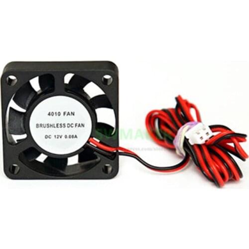 1pcs 12V / 24V Mini Extruder Cooling Radiator 4010 fan, 1 meter cable , Anet 3D printer parts