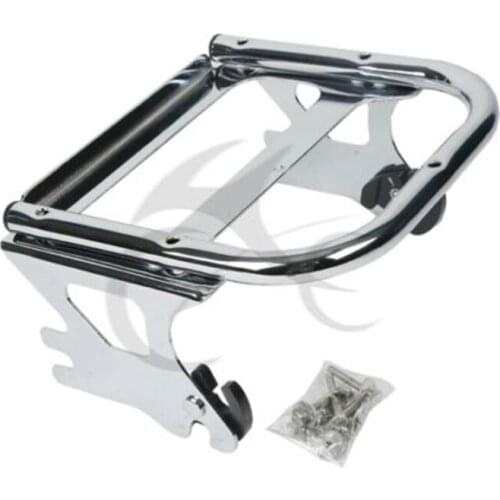 Motorcycle Detachable 2-Up Mounting Luggage Rack Kit For Harley Tour Pak Touring Road King Road Glide Street Glide 1997-2008