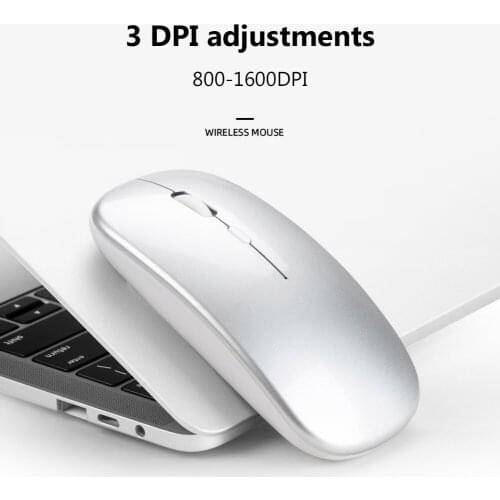 Wireless Mouse Computer Bluetooth 5.0 + 2.4Ghz PC Mause Rechargeable Ergonomic Mouse USB Optical Mice For Laptop PC
