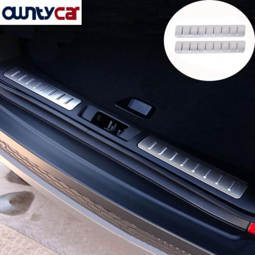 For Land Rover Range Rover Evoque 12-17 Stainless Steel Trunk Inner Rear Door Bumper Protector Sill Plate Threshold Guard Peldal