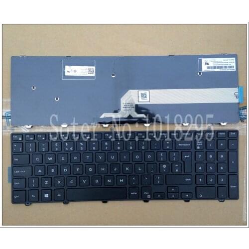 New UK black Laptop keyboard for Dell Inspiron 15-3000 5000 3541 3542 3543 5542 3550 5545 5547 15-5547 15-5000 15-5545 17-5000