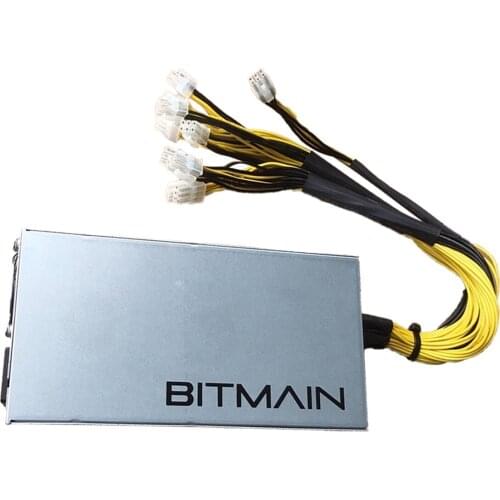 New Bitmain APW7 power supply PSU for Antminer 1000-1800W 100-264V 10x PCI-E plugs 10 PCI-Express connectors for Mining