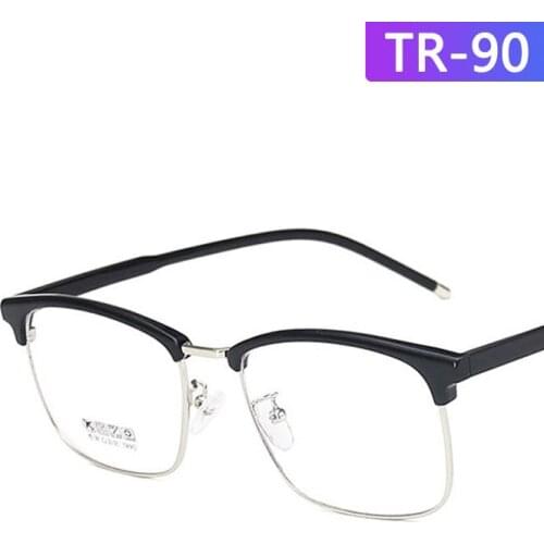 Wholesale Newest Vintage TR90 Metal Optical adult Eyeglasses Reading Glasses Spectacles Square Clear Lens In Stock AB020