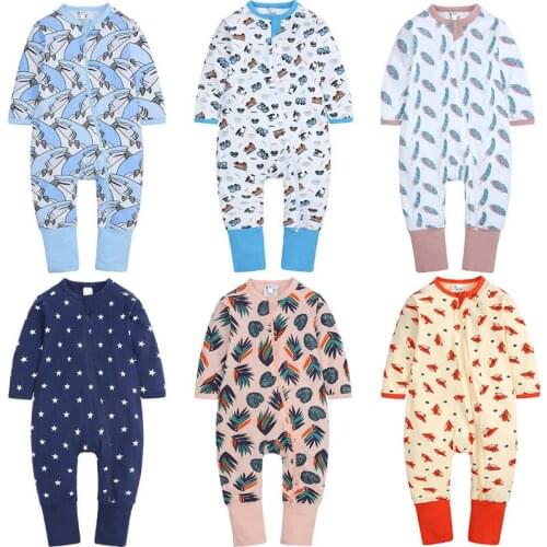 Newborn Baby Autumn Baby Boys Girls Cotton Rompers Long Sleeve One Piece Clothing Infant Toddler Thin Section Bodysuits Clothes