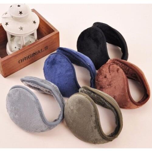 Durable Plush Back-wearing Style Fashion Earbags Men Earmuffs Male Earflap Casual Keep Warm Winter Outdoor Protector Ear Cover
