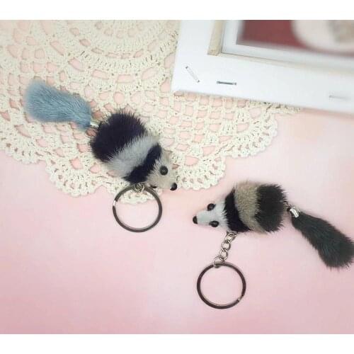 Factory-direct, real-hair mink, small mouse, small mouse, key buckle, pendants, and auto parts