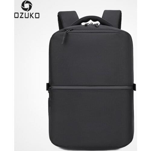 OZUKO Anti theft 15.6" Laptop Backpack Waterproof Oxford Men Backpacks USB Male Fashion Travel Bags Teenager Schoolbag Mochila