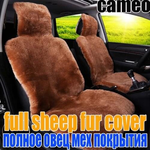 Wool , 100% pure sheep fur car seat cover cushion winter full wool car seats covers cushion 5 seats/set