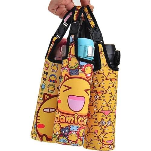 Thermos Cup Elasticity Protection Bag Creative Cartoon Insulation Mug Sleeve Glass Water Cups Protective Case Accessorie Supplie