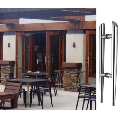 Entrance Pull Handles Torch 304 Grade Stainless Steel Architectural Door Handle 38*530mm For Wooden/Frame/Glass Doors HM79