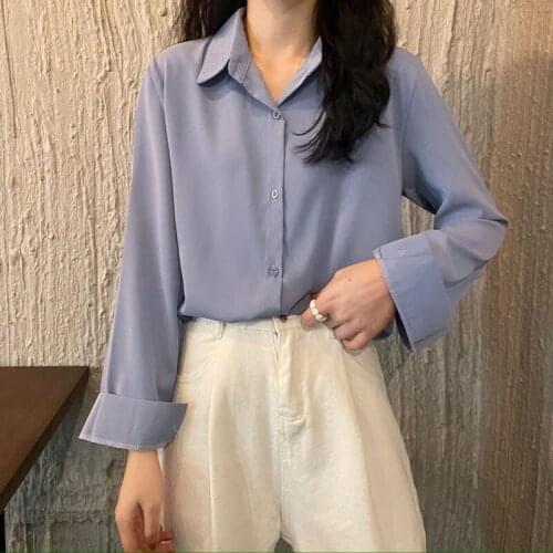 Голубые блузки VOFALXGH China At AliExpress