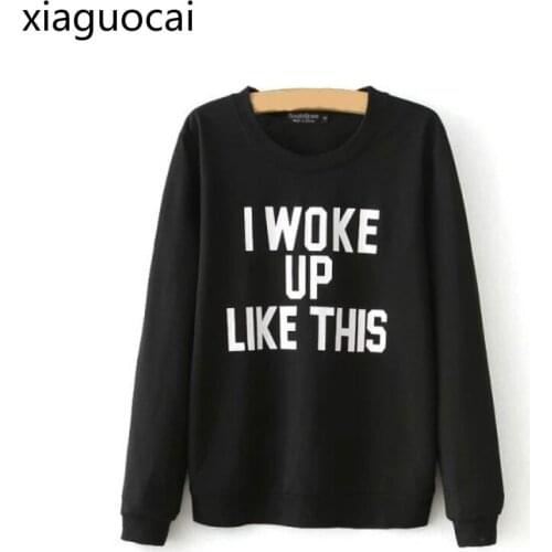 XiaGuoCai Women's Sweatshirts With Inscriptions