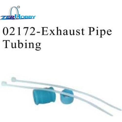 RC CAR SPARE PARTS EXHAUST PIPE TUBING FOR HSP 1/10 NITRO ON ROAD RACING CAR 94177 (part no. 02172)