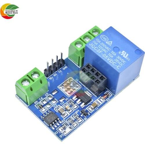 Ziqqucu ESP8266 ESP-01S ESP01S WIFI Wireless Module 5V 1CH Relay Based Board for Smart Home Intelligent Furniture