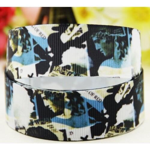 22mm 25mm 38mm 75mm Abstract pattern printed Grosgrain Ribbon party decoration 10 Yards X-03851