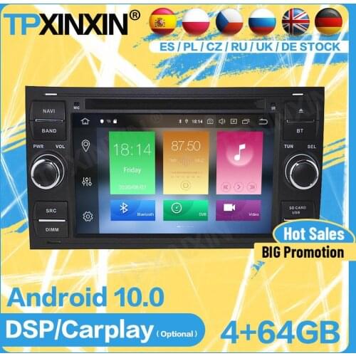 Car Radio 2 Din Cassette Stereo Screen Receiver Wireless Android For Ford Mondeo 2006 GPS Player Navigation Auto Audio Head Unit