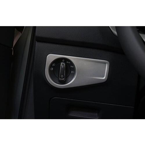 Car Stick Front Head Fog Light Lamp Switch Button Trim Frame 1pcs For VW Volkswagen Teramont Atlas 2017 2018 2019 2020