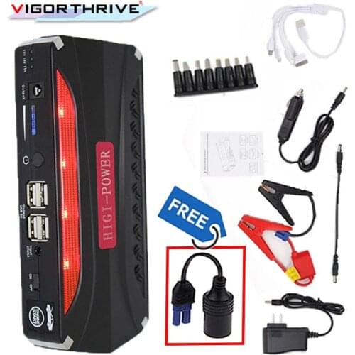 12V Car Booster Bank Battery Charger SOS Light 600A Mini Emergency Car Jump Starter Car Charger Starting Device Portable Power