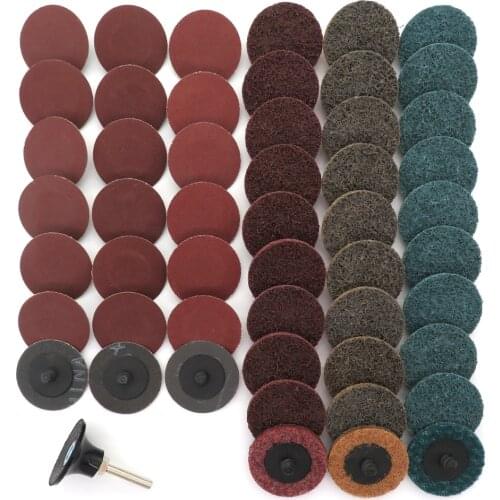 2 Inch Roloc Quick Change Discs Surface Conditioning Sanding Discs for Surface Grind Polish Finish Burr Rust Paint Removal