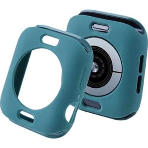 Soft Silicone Case for Apple Watch strap 3 2 1series 38MM 42MM Protective Shell Bumper for iWatch band 4 5 44MM 40MM accessories