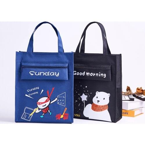 Pencil Case Storage Box Bag Stationery student boys and girls hand-held School Office Portfolio Portable File Pocket storage bag