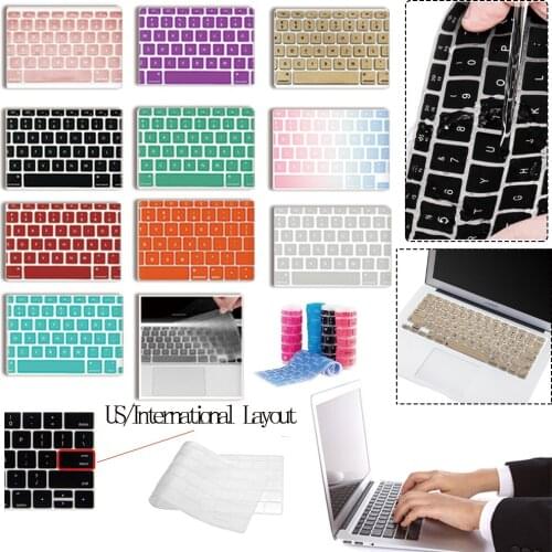 US Laptop Keyboard Cover for Apple Macbook Air 11 A1370 A1465 Waterproof Laptop Protector Film Dustproof Keyboard Cover