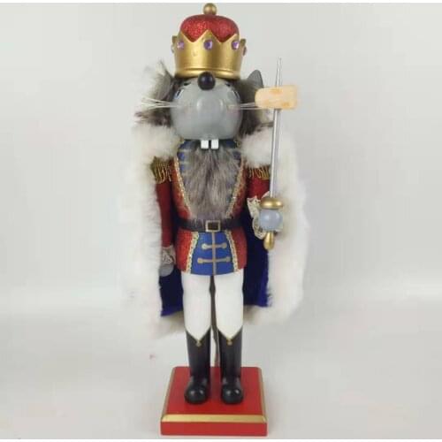 16/26/38CM Wooden Nutcracker Doll Soldier Shape Decoration Pendant New Year Christmas Tree Ornament Birthday Gift